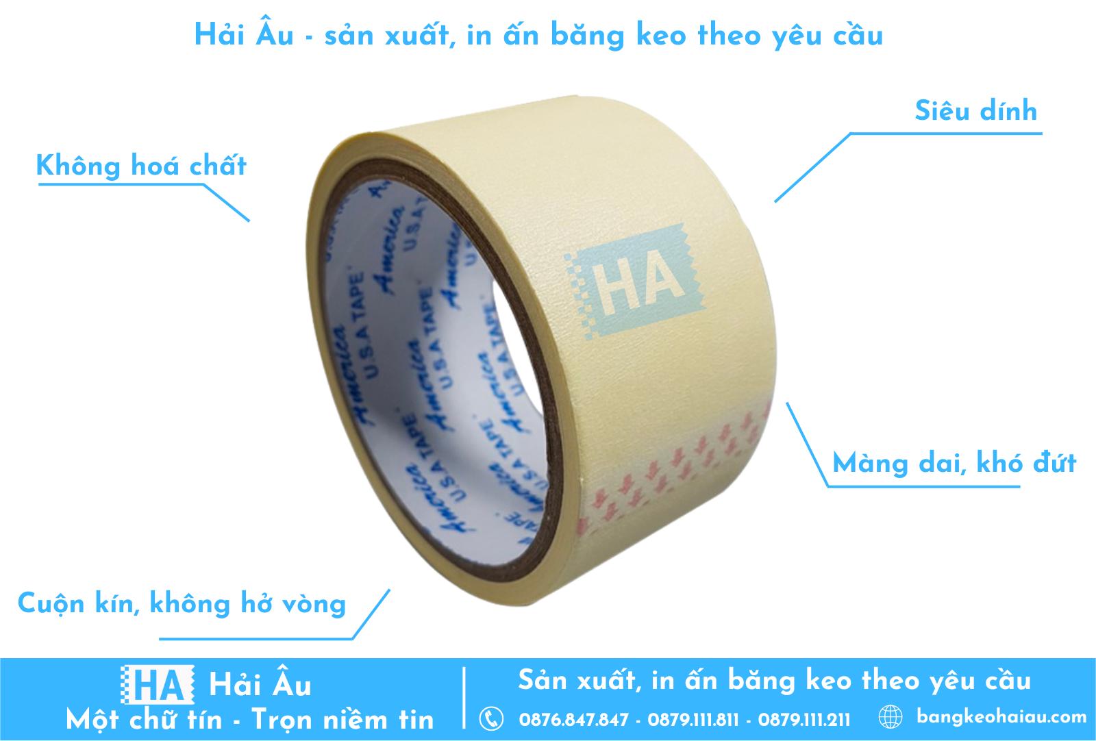 Hải Âu cung cấp đủ loại băng keo giấy với nhiều kích thước khác nhau