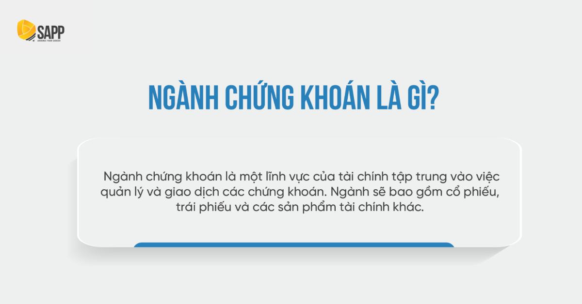 chuyên ngành chứng khoán là ngành gì?