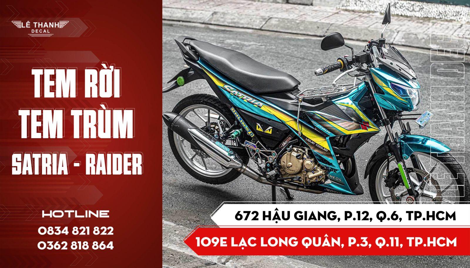 Tem Satria : Top 10+ mẫu dán tem Satria đẹp và ngầu nhất 2024