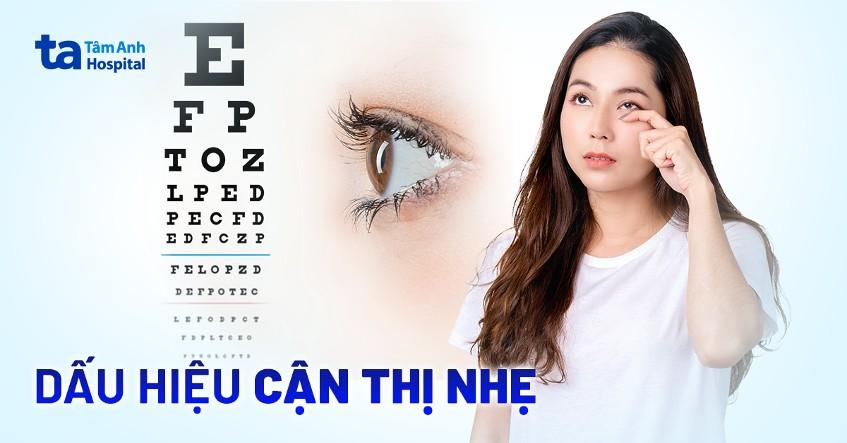 dấu hiệu của cận thị nhẹ