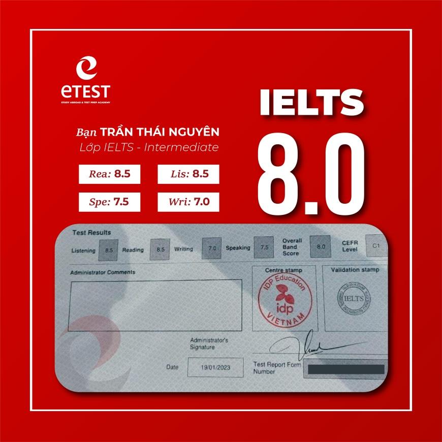 IELTS 8.0