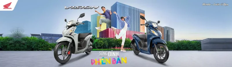 Honda Vision Phiên Bản Cao Cấp Đỏ Đen